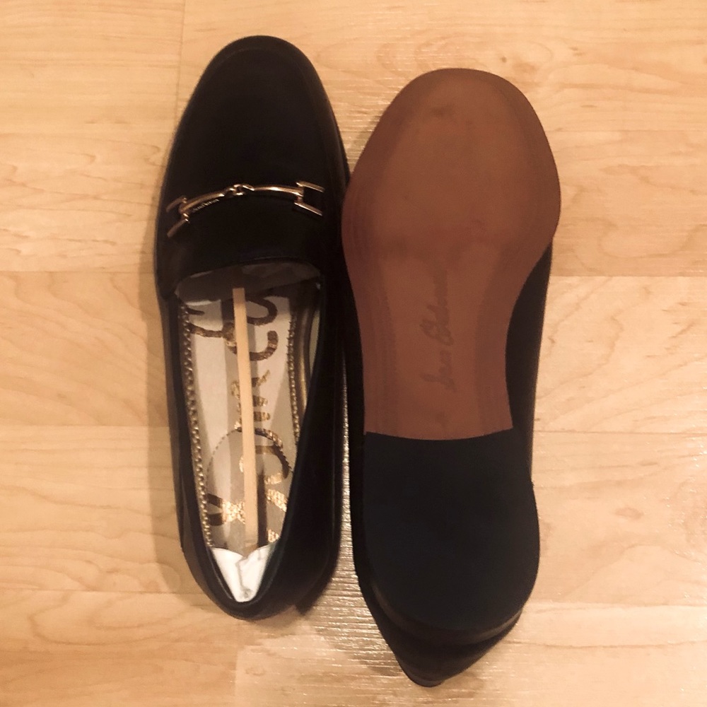 Sam Edelman Loraine Black Leather Loafer Sz 4M